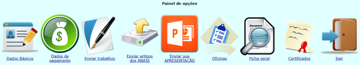 Ícones do Portal do Congresso